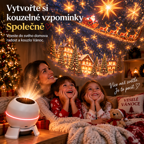 SCNDR® ⛄🎄 Chytrý holografický projektor (HD chytrá dynamická 5D projekce)🏡