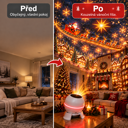 SCNDR® ⛄🎄 Chytrý holografický projektor (HD chytrá dynamická 5D projekce)🏡